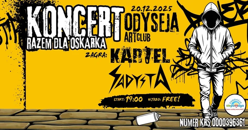 Koncert Razem dla Oskarka - plakat promujący wydarzenie. Zdjęcie: Tomek Chopper / facebook.com.