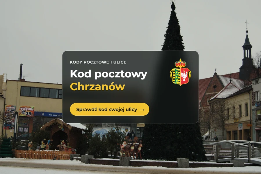Kod pocztowy Chrzanów, wyszukiwarka kodów pocztowych ulic w Chrzanowie